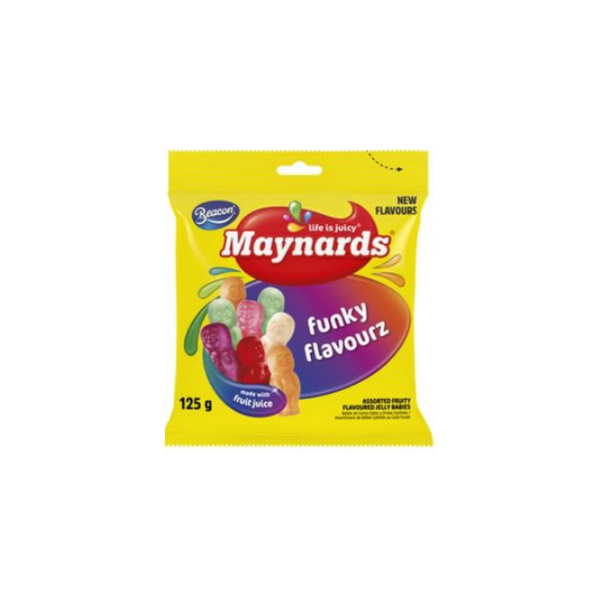 Maynards Funky Flavourz Babies 125g - 24 Pack