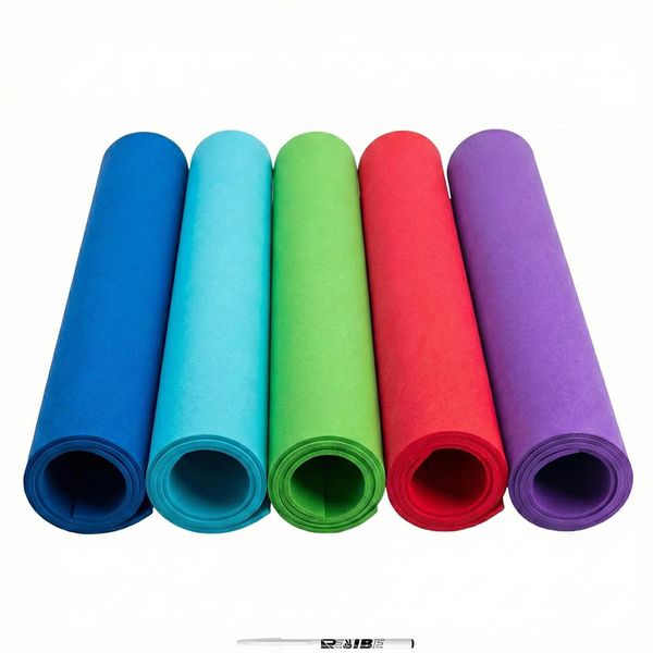 5-Pack EVA Foam Sheets A3 Mixed Colors 2mm DIY Crafts With ReVibe Pen