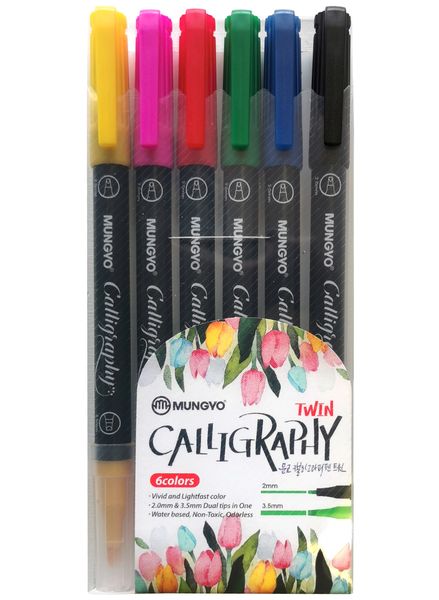 Mungyo Calligraphy Pen Set of 6