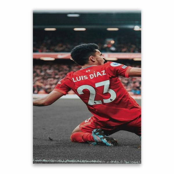 Luis Diaz Knee Slide Poster - A1