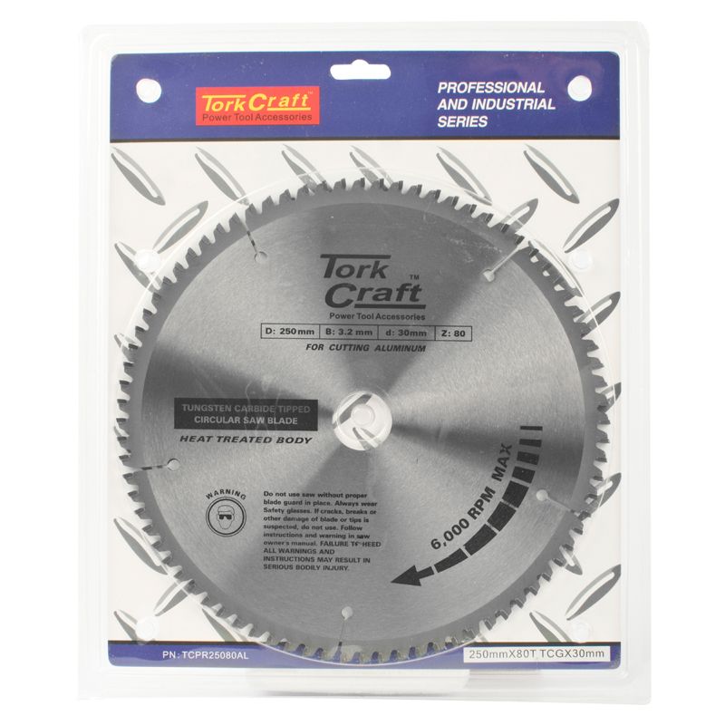 Tork Craft - Blade Tct 250 x 80T 30mm Alum Tcg Negative | Shop Today ...