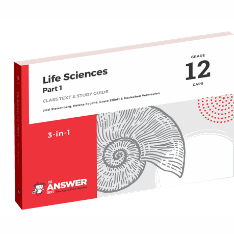 The Answer Series Gr 12 Life Sciences Part 1 CAPS 3in1 Image