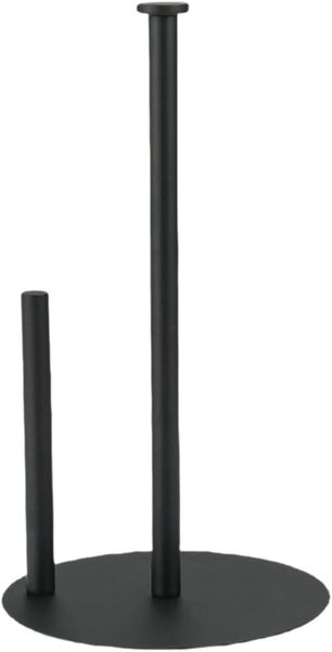 Paper Towel Holder Black, Premium Stainless Steel Kitchen Roll Dispenser