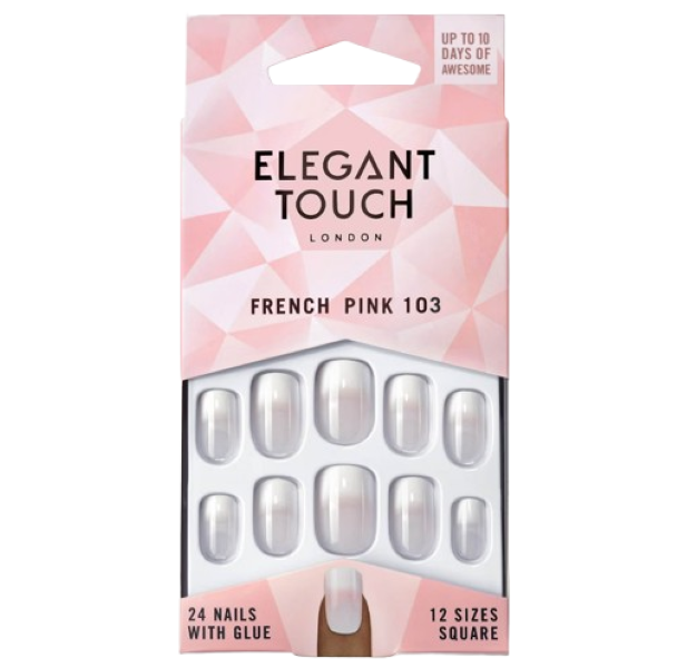 Elegant French Nail 103 Pink