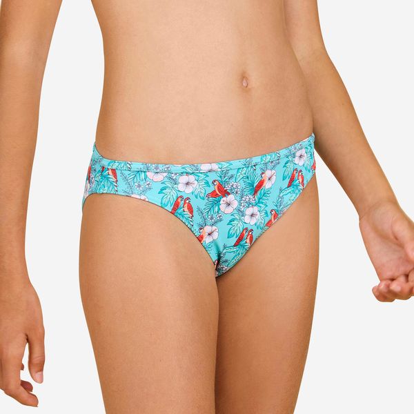 Olaian Girl's Zeli Swimsuit Bottoms 100 Coco Turquoise