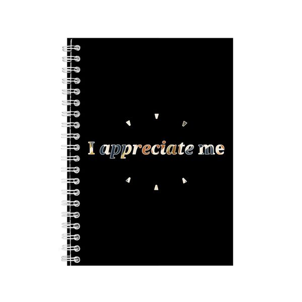 Appreciate A5 Notebook Spiral Lined Motivational Sayings Graphic Notepad154