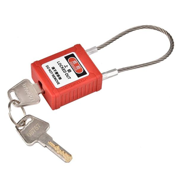 Tool Home Security Safety Lockout Isolation Padlock With Keys (15cm)