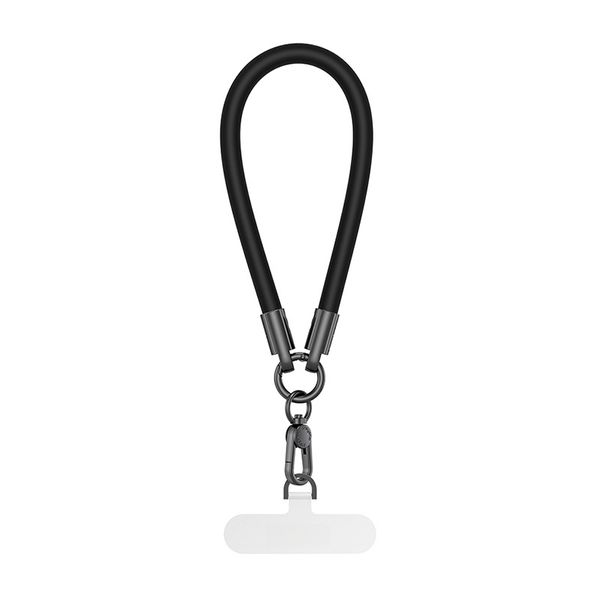 Mobile Phone Lanyard Short Silicone Wrist Strap with Metal Clip Anti-Drop