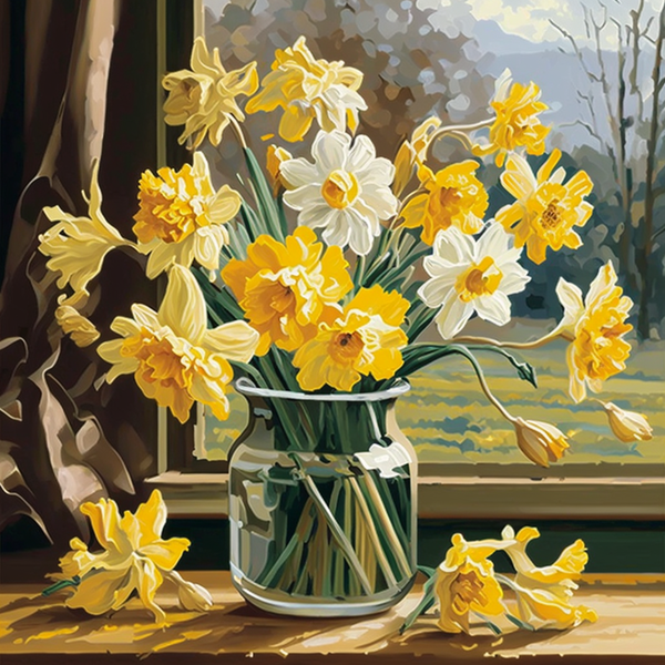 Yellow Radiance - Paint by Numbers Kit for Adults, 40cm x 50cm Canvas