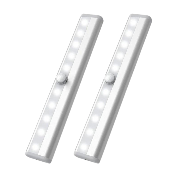 Battery Powered Motion Activated Night LED Stick - Set of 2