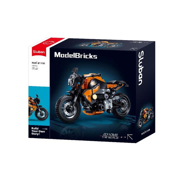Sluban Building Set: Model Bricks - G310MS Motorcycle - 196 Pieces
