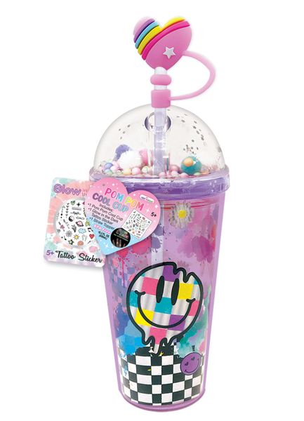 Cool Vibes Crystal Cool Cup with Straw