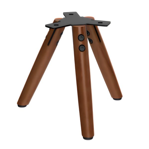 Avl S1 Wooden Table Speaker Stand Painted Brown image