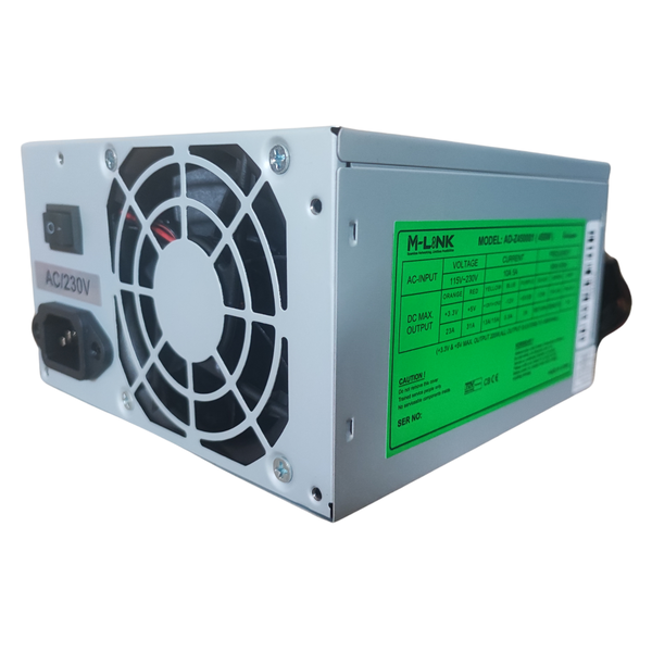 Matrix 450W Power Supply Unit with SATA, Molex, and 8-Pin CPU Connectors