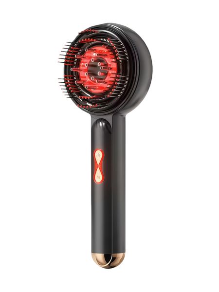Hair Brush With Ems Microcurrent, 3 Modes, Infrared Led Therapy