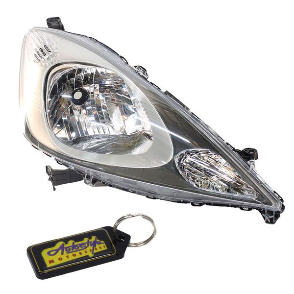 Replacement Headlight with Socket for Honda Jazz 08-11 - LHS &amp; Key Holder