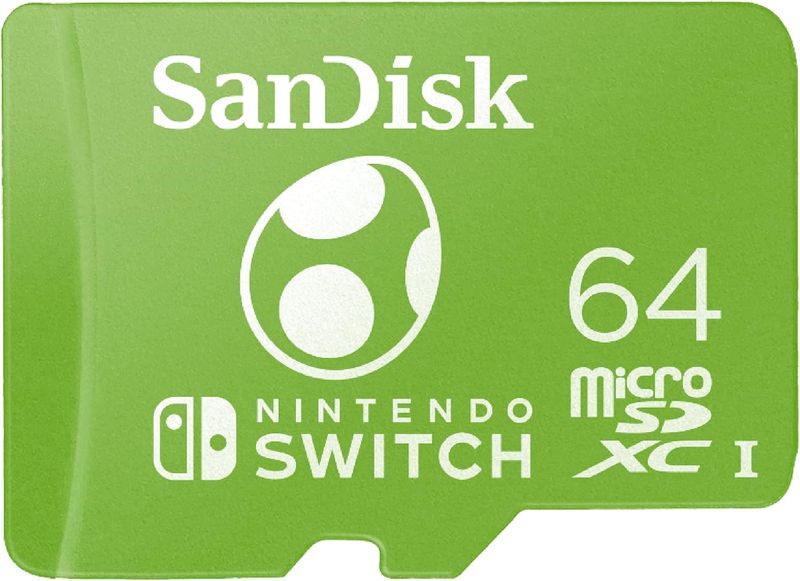 SanDisk microSDXC Card for Nintendo Switch 64GB Mario Yoshi Egg