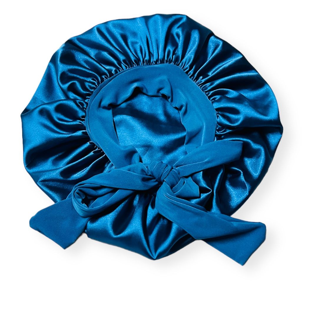 Double Layer Adjustable Satin Bonnet Blue | Shop Today. Get it Tomorrow ...