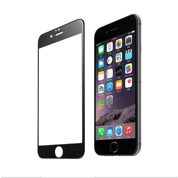 Full Cover Glass Protector for iPhone 8 Plus - Black