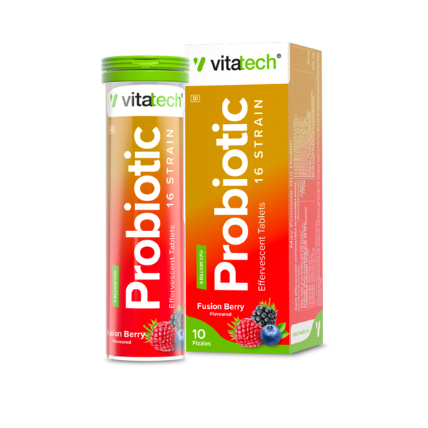 Vitatech Vita+ Probiotic Effervescent Fusion Berry 10 Fizzies