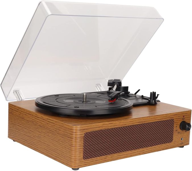 Vinyl Record Player Vintage Vinyl Gramophone Home Classical Wooden Player