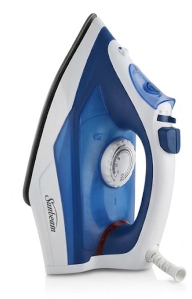 Sunbeam Blue-White A Non stick Non-Stick Iron