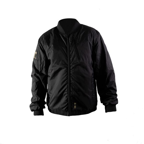 CROSSHATCH - Men's Platex Bomber Jacket with Quilted Linining