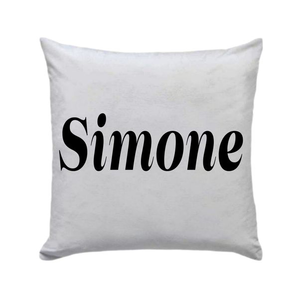 Simone - Cushion/Pillow With Vinyl Letters Gift/Present - 30 x 30cm