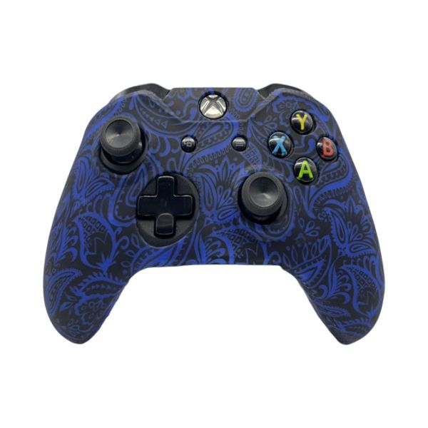 Midnight Bloom Silicone Controller Cover - Blue &amp; Black