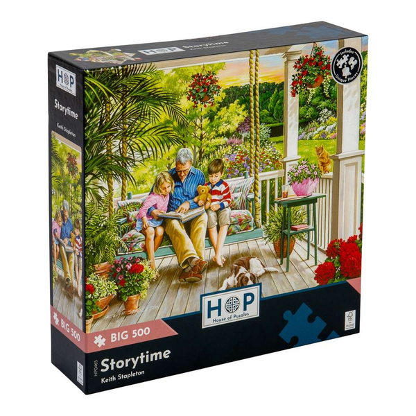 House of Puzzles - Storytime - XL Pieces - 500 Piece Jigsaw Puzzle