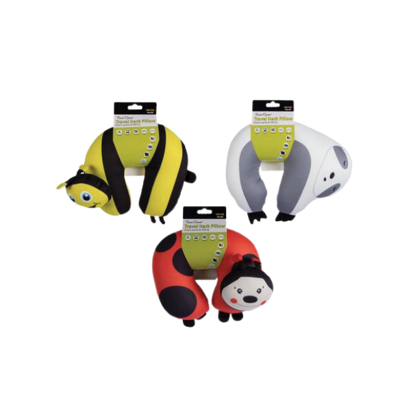 Travel Smart Comfort- Assorted Kids Travel Neck Pillows (Set of 3)