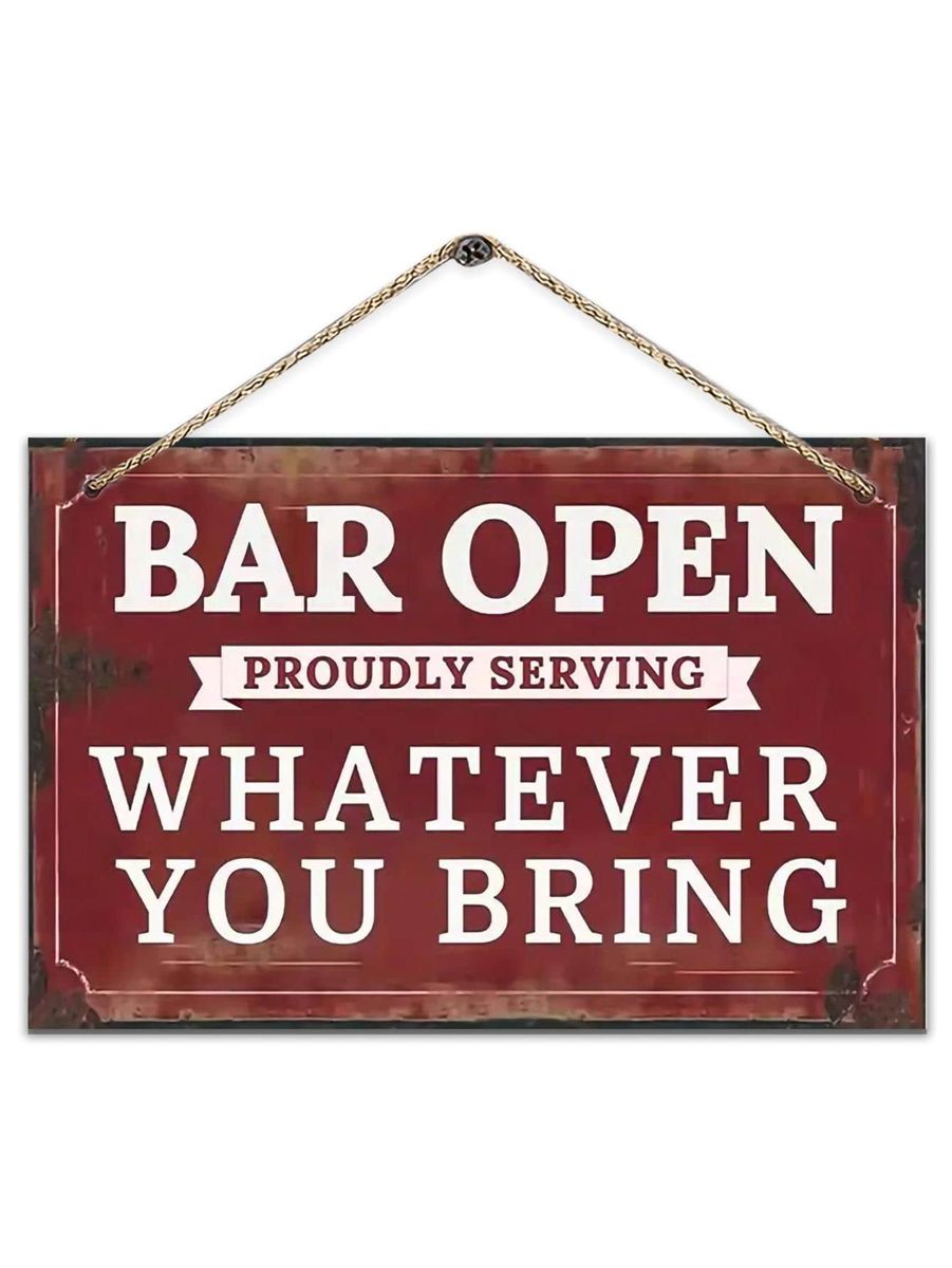 BYOB - Bring Your Own Beverage Wooden Sign | Shop Today. Get it ...