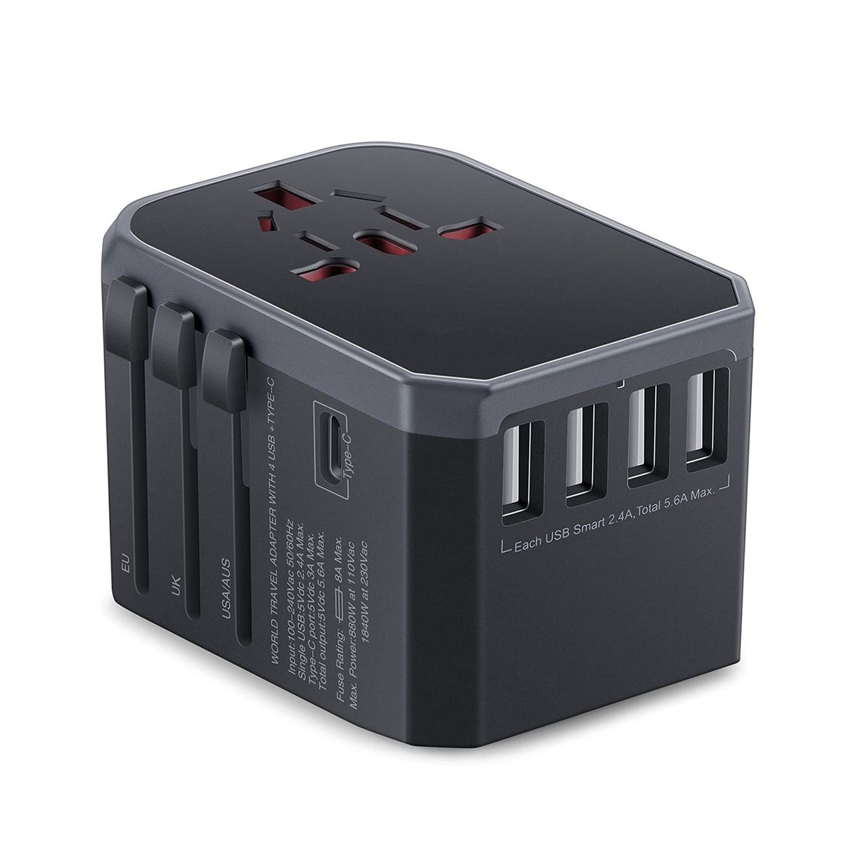 Universal Travel Adapter, 35W International Plug Adaptor