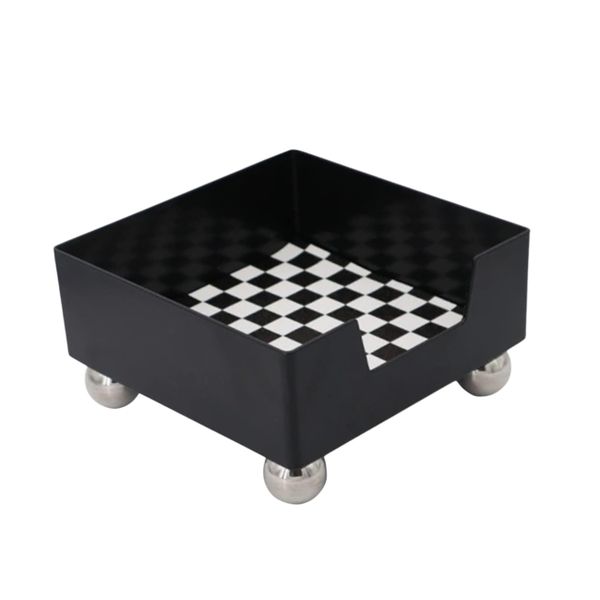 Checkmate Storage Holder With Metallic Feet