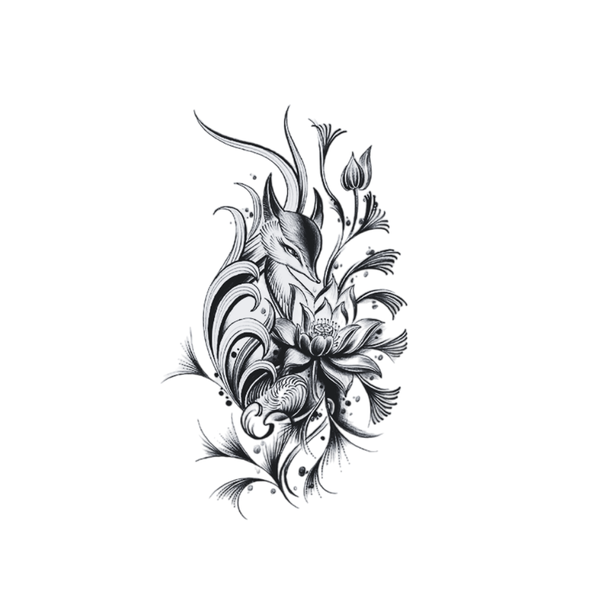 th-INK Semi-Permanent Tattoo kit - Floral Wave - 70x120mm