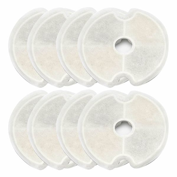 8 Pack Cat Water Fountain Filter Replacement,Activated Carbon 4 Stage