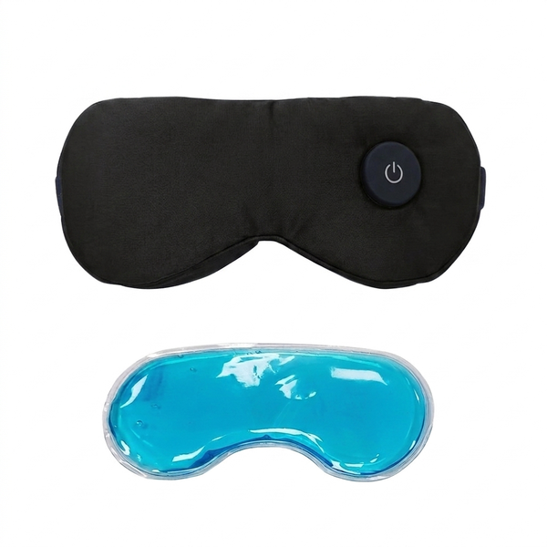 Wireless Heated Eye Mask with 3 Heat Levels and Washable Sleep Cover
