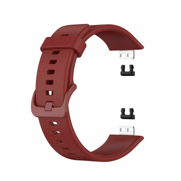 Silicone Strap Compatible with Huawei Fit Watch-Maroon