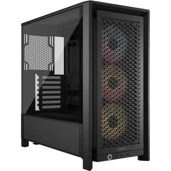Corsair Frame 4000D RS ARGB Mid-Tower Case - Black, 3x 120mm ARGB Fans