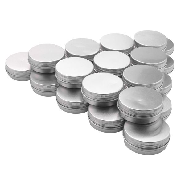 PACK of 25 - 15ml Aluminium Tin Large Make up Candle Pots Capacity