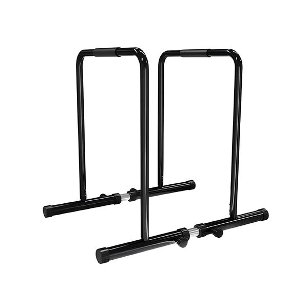 Adj Parallel Body Press Bar Stand - 130kg Safe
