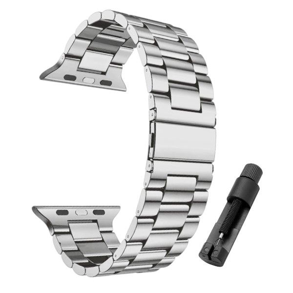 Stainless Steel Watch Strap With Link Remover - Silver &amp; Gold