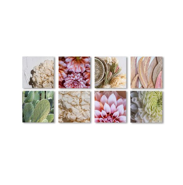 CapeArt Birch Block 8 pce collage FLOWER BASKET