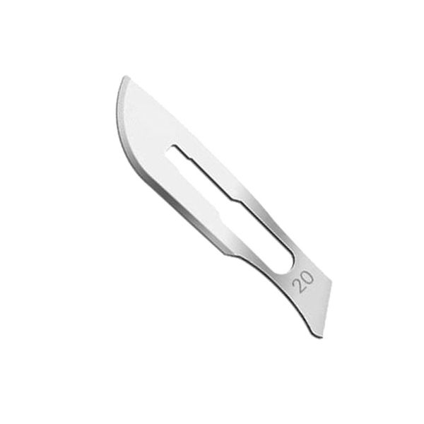 SURGICAL BLADES CARBON STEEL 100'S {size 20}