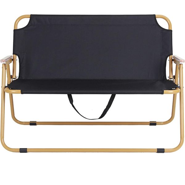 Double Beach Chair Folding Double Seat Camping Chair with Armrest for Beach