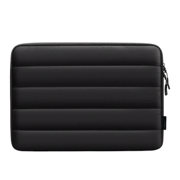14 Inch Splash Resistant Puffy Protective Laptop Sleeve - Black