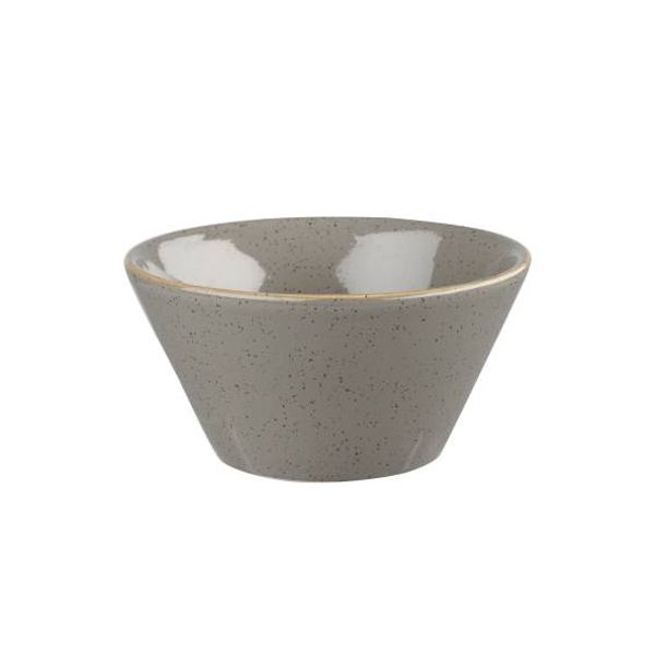 Churchill Stonecast Peppercorn Grey Sauce Dish 12 Pcs