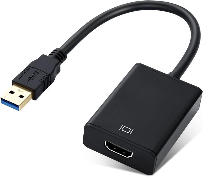 USB To HDMI Adapter for Desktop PC TV Compatible with Windows XP 7/8/ 8.1