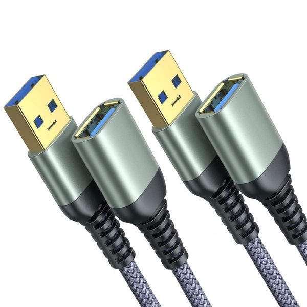 QYNIAL USB 3.0 Extension Cable Type A Male To Female 2m 2 Pack