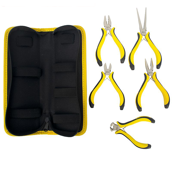 Tork Craft Mini 5 Pc Plier Set with Carry Bag